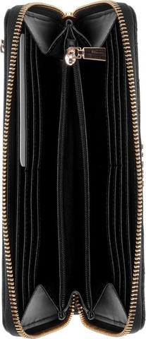 ארנק Guess Gilda Slg Large Zip Around נשים - גס - Black
