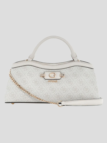 תיק Guess Lindsey Small 2 Comp Satchel נשים - גס - Beige