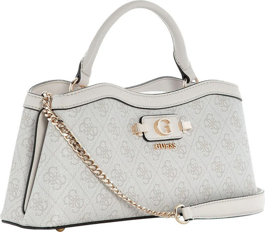 תיק Guess Lindsey Small 2 Comp Satchel נשים - גס - Beige
