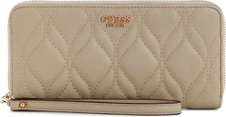 ארנק Guess Maxine Slg Large Zip Around נשים - גס - Brown