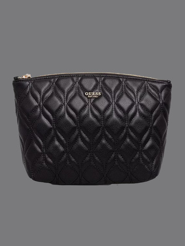 תיק Guess Maxine Xl Top Zip Cosmetic נשים - גס - Black