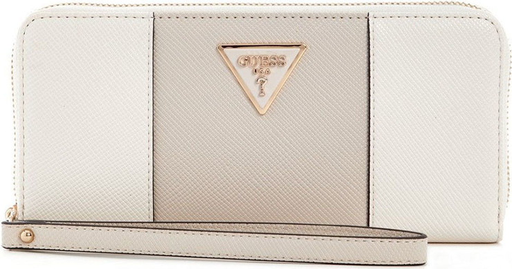 ארנק Guess Laurel Ii Slg Large Zip Around נשים - גס - Beige