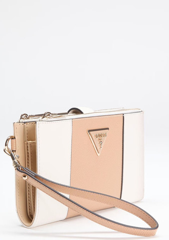 ארנק Guess Laurel Ii Slg Dbl Zip Orgnzr נשים - גס - Beige