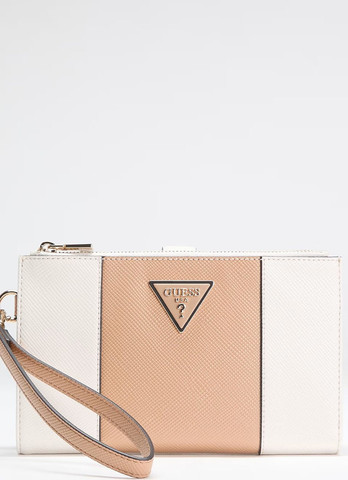 ארנק Guess Laurel Ii Slg Dbl Zip Orgnzr נשים - גס - Beige