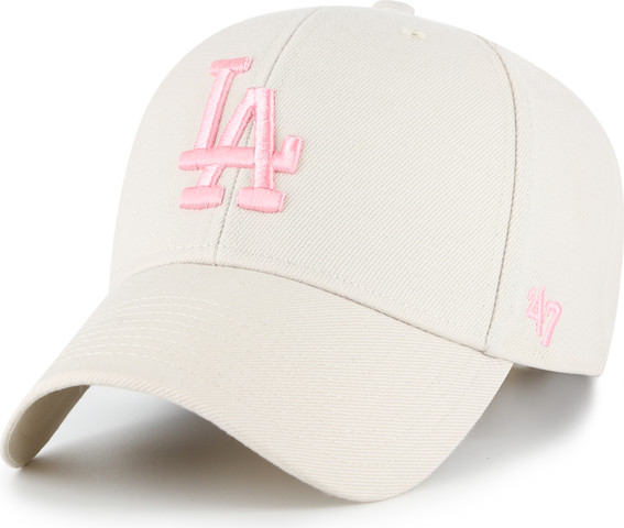 כובע מצחייה  מובנה מכותנה LOS ANGELES DODGERS צבע אבן