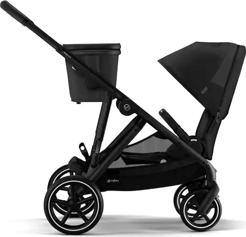 עגלת תאומים אחים גאזל Gazelle S2 צבע שחור – סייבקס