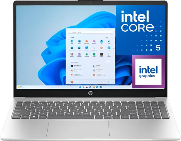 מחשב נייד HP OmniBook 5 Flip | Core 5 120U | 512GB SSD | 8GB RAM DDR5 OB | 14" 2K | TOUCHSCREEN | Backlit Keyboard | Win11 | GLACIER SILVER