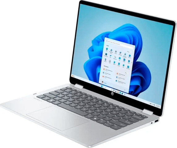 מחשב נייד HP OmniBook 5 Flip | Core 5 120U | 512GB SSD | 8GB RAM DDR5 OB | 14" 2K | TOUCHSCREEN | Backlit Keyboard | Win11 | GLACIER SILVER