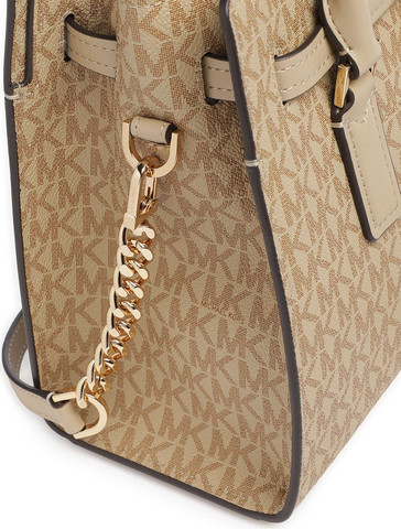 תיק מייקל קורס Hamilton Moderne Small Textured Satchel נשים - מייקל קורס - Brown