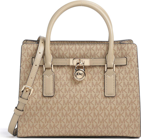 תיק מייקל קורס Hamilton Moderne Small Textured Satchel נשים - מייקל קורס - Brown
