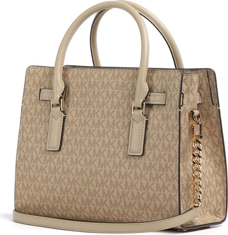 תיק מייקל קורס Hamilton Moderne Small Textured Satchel נשים - מייקל קורס - Brown