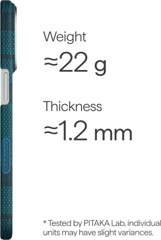 PITAKA Flora in Grid Edge Case iPhone 17 Pro Forest Dawn - מגן סיב ארמיד פרימיום לאייפון 17 פרו
