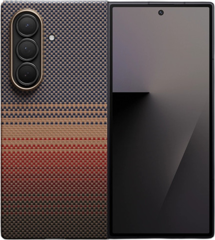 PITAKA Ultra-Slim Case for Galaxy Z Fold7 Sunset - מגן סיב ארמיד פרימיום לגלקסי Z Fold7