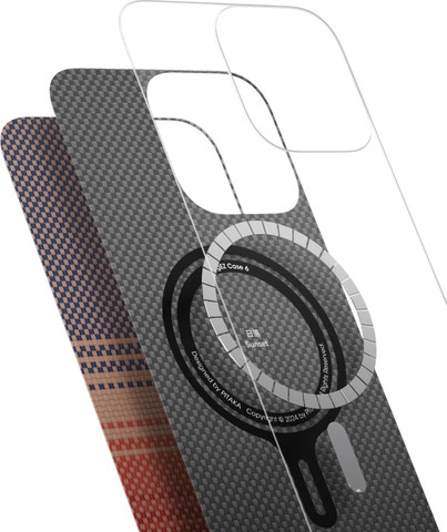 PITAKA Ultra-Slim Case for Galaxy Z Fold7 Sunset - מגן סיב ארמיד פרימיום לגלקסי Z Fold7
