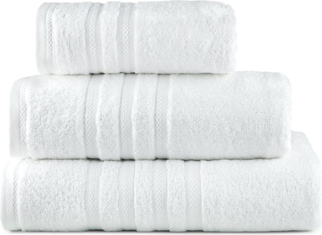 מגבת חלקה – לבן