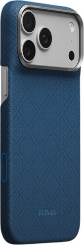 PITAKA Argyle Abyss Blue Edge Case for iPhone 18 Pro Max - מגן סיב ארמיד פרימיום אדג' לאייפון 18 פרו מקס