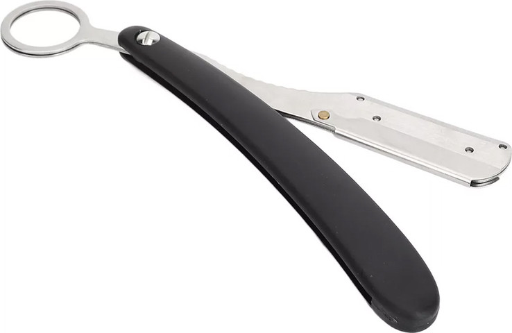 ידית תער ארגונומית עם טבעת תליה BarberPro Razor