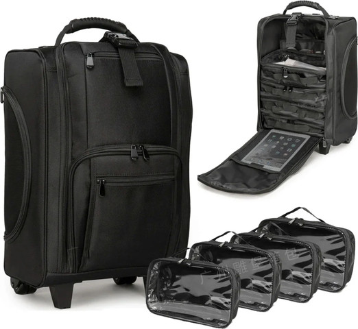 תיק טרולי למאפרות נייד מקצועי BarberPRO BP5242