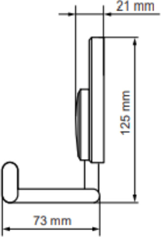 מחזיק נייר טואלט בהדבקה Set & Stick לבן