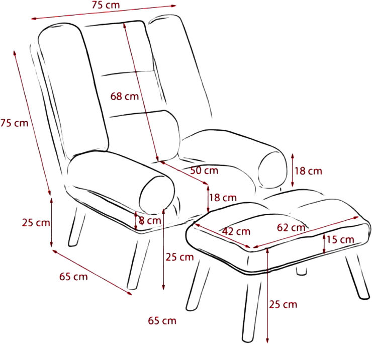 כורסת טלוויזיה EASY COMFORT בצבע בז'