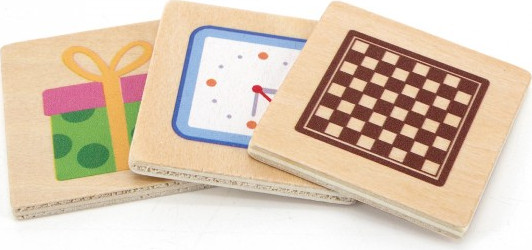 פאזל משחק התאמה ולימוד צורות מעץ מלא 35 חלקים