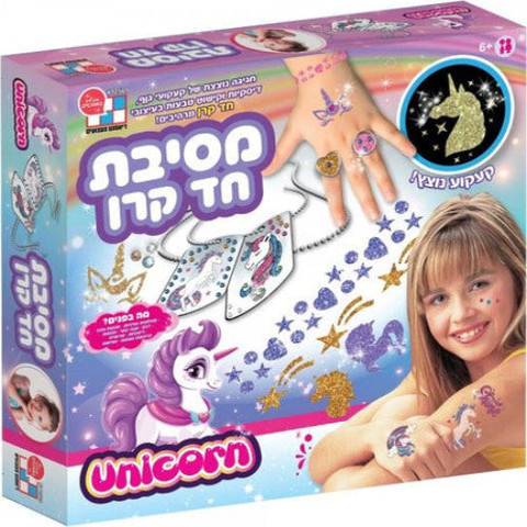 קעקועים נוצצים חד קרן