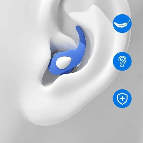 Shark Earplug 32dB אטמי אוזניים רב פעמיים לשינה עבודה לימודים ושחייה