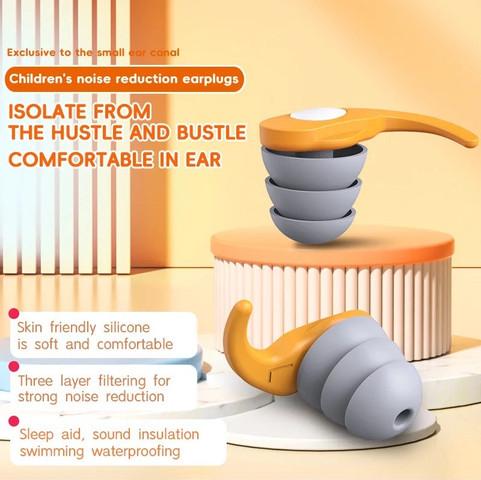 Shark Earplug 32dB אטמי אוזניים רב פעמיים לשינה עבודה לימודים ושחייה