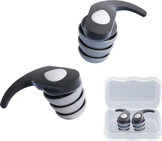 Shark Earplug 32dB אטמי אוזניים רב פעמיים לשינה עבודה לימודים ושחייה