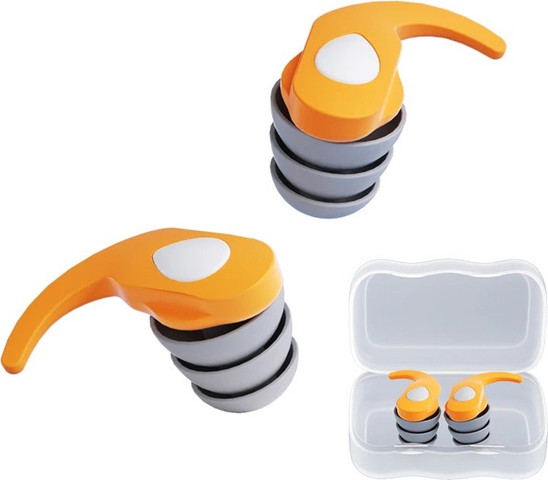 Shark Earplug 32dB אטמי אוזניים רב פעמיים לשינה עבודה לימודים ושחייה