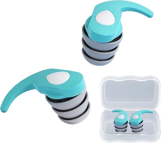 Shark Earplug 32dB אטמי אוזניים רב פעמיים לשינה עבודה לימודים ושחייה