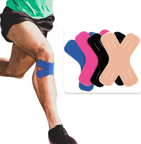 קינזיו טייפ מדבקת תמיכה אלסטית 5 יח' בצורת X