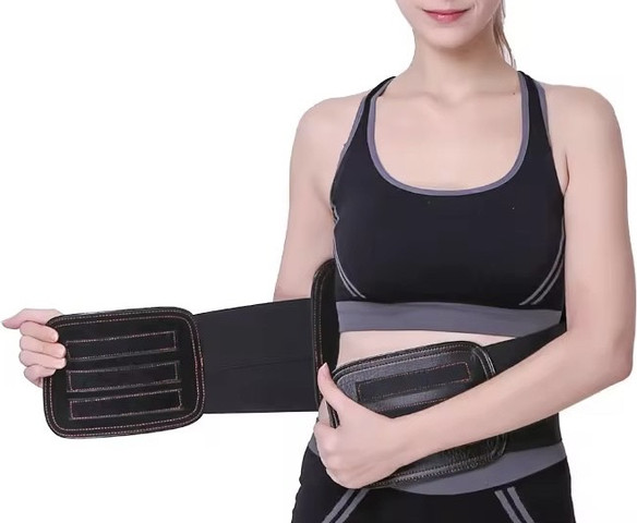 HeatMag חגורת תמיכה לגב תחתון עם חימום עצמי ורצועות מגנטיות