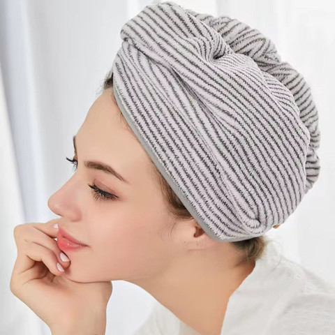 HairWrap סט 2 מגבות מיקרופייבר לשיער מבמבוק
