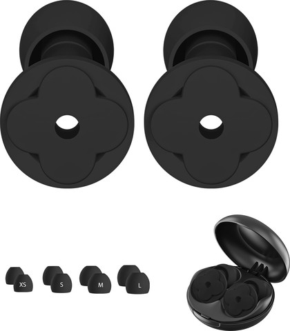 33dB‎ אטמי אוזניים מסיליקון לשינה ולריכוז Silentia