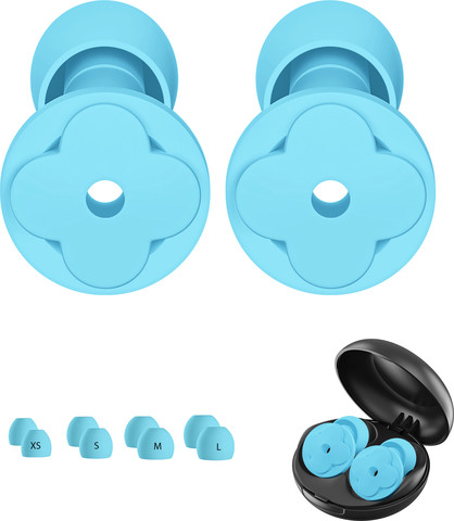 33dB‎ אטמי אוזניים מסיליקון לשינה ולריכוז Silentia