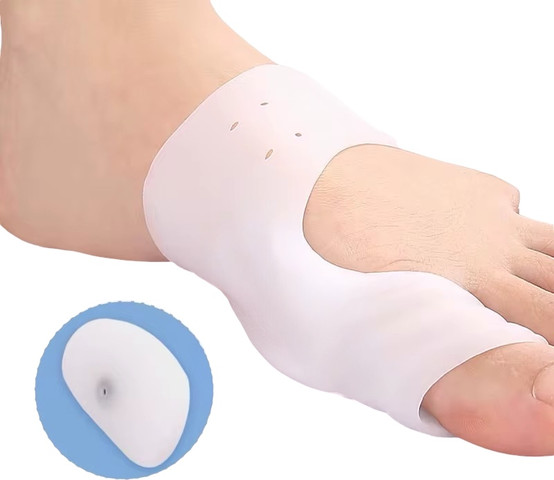 כרית סיליקון לקדמת כף הרגל עם מפריד בוהן לפיזור עומס ForeStep
