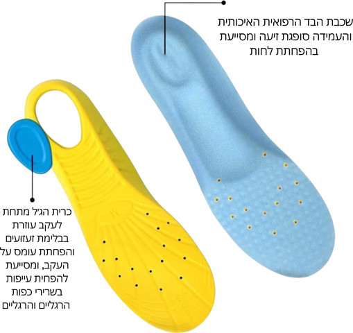 מדרסי ספורט עם ספוג זיכרון NeoStep