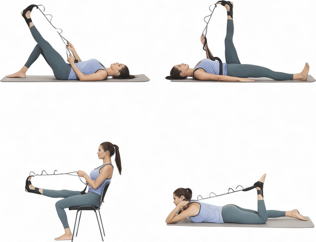 רצועת מתיחה מקצועית לרגליים ולגמישות הגוף StretchFlex