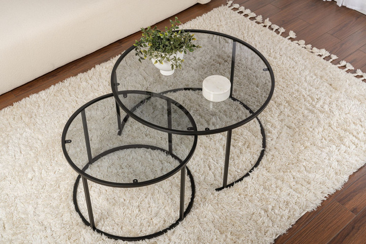סט שולחנות סלון דגם עידן מבית TWINS DESIGN