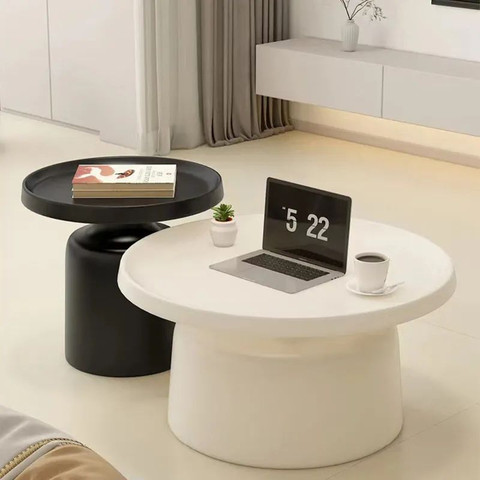 סט שולחנות בצבע לבן ושחור דגם רומי מבית Twins Design