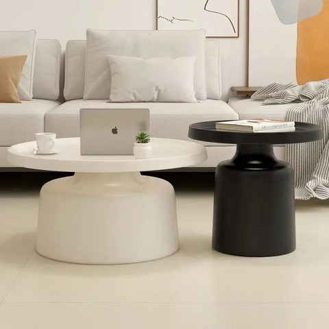 סט שולחנות בצבע לבן ושחור דגם רומי מבית Twins Design