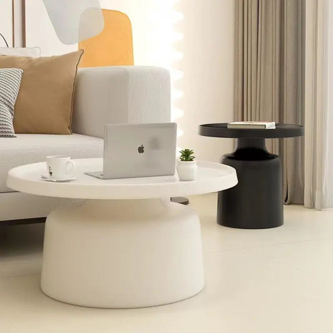 סט שולחנות בצבע לבן ושחור דגם רומי מבית Twins Design