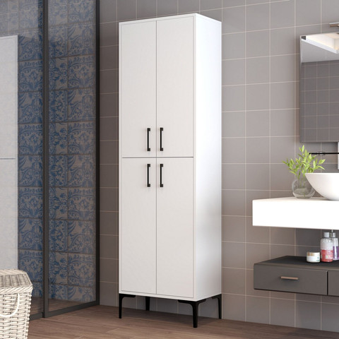 ארון שירות בצבע לבן דגם סלע מבית Twins Design
