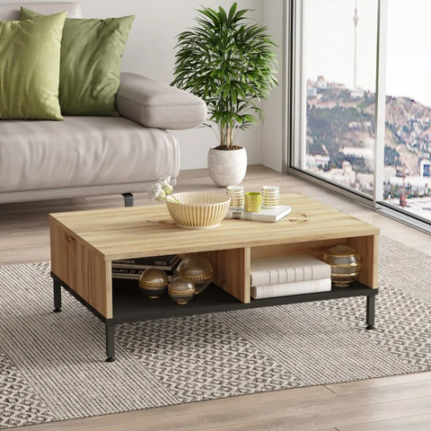 שולחן סלון בצבע עץ דגם עתי מבית Twins Design