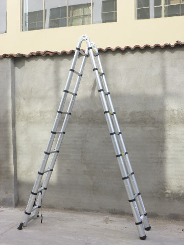 סולם טלסקופי 3.8 +כפול תיק  כלים מתנה