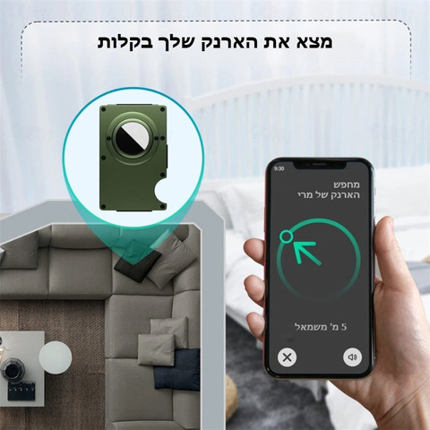 ארנק Moltheris™ Xtreme מבית כאמל מאונטיין – ארנק מינימליסטי דק במיוחד - ירוק
