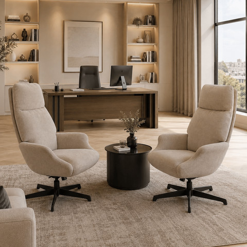 כורסא בעיצוב סקנדינבי דגם – Lounge - בז׳