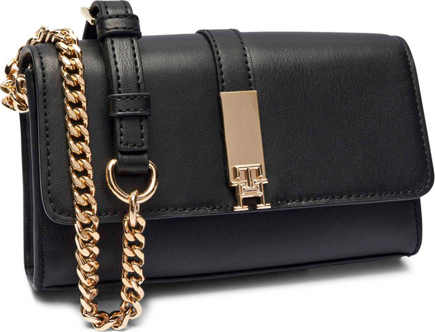 תיק דמוי עור לאישה מבית Tommy Hilfiger דגם  AW0AW17222-BDS