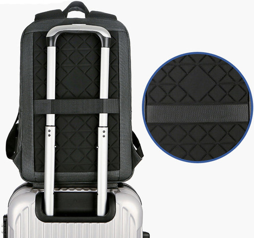תיק גב Urban Carry למחשב 16 אינץ' עם יציאת USB מבית כאמל מאונטין - כחול
